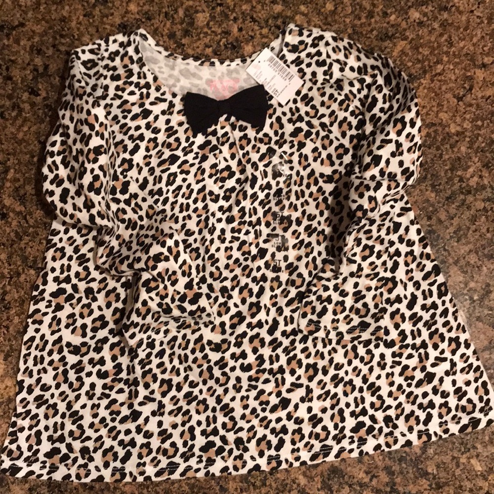 Girls Leopard Long Sleeve Shirt